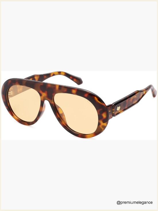 Oversized Polarized Aviator Sunglasses Retro 70s UV Protection main image 5